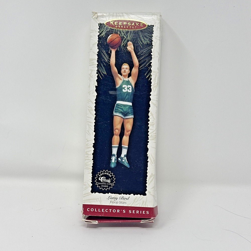 1996 Hallmark Keepsake Ornament Larry Bird #33 Hoop Stars Boston Celtics NBA